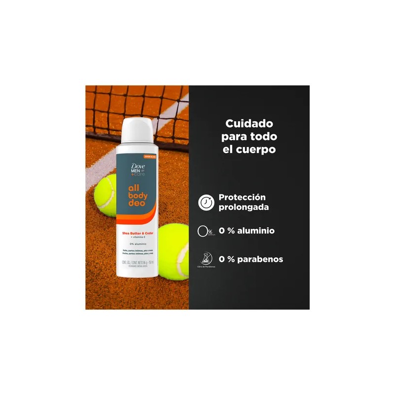 Desodorante Corporal en Aerosol Dove Shea Butter & Cedar 150