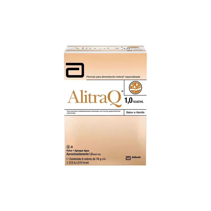 Alitraq 76 G Caja Con 6 Sobres Sabor Vainilla