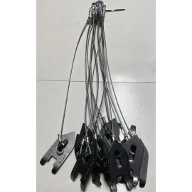 FPS 5 Dozen wolf fang ANCHORS w/ 15" CABLE 3/32" trapping stakes, traps, coyote