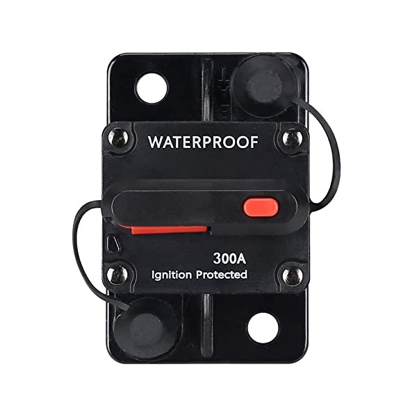 NC 300 Amp Waterproof Circuit Breaker,with Manual Reset,12V-48V DC, for