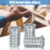 50 Pcs M10 Threaded Inserts for Wood Insert, Thread Inserts