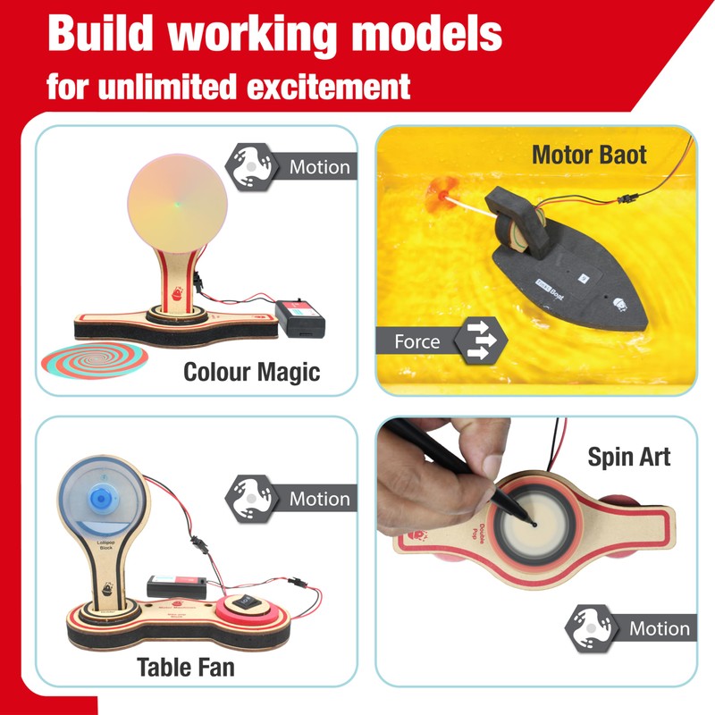 Butterfly EduFields 20in1 Motor Machines STEM Projects Kit for Kids