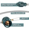 Jeebel Camp 24inch Propane Canister to Threaded Camping Stove Adapter