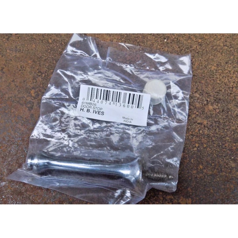 IVES 4, NEW POLISHED CHROME 3-1/8" RIGID BASE DOOR STOP