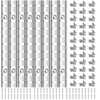 Adjustable Shelf Bracket 40 Inch 8 Pack Silver Shelf Pilaster