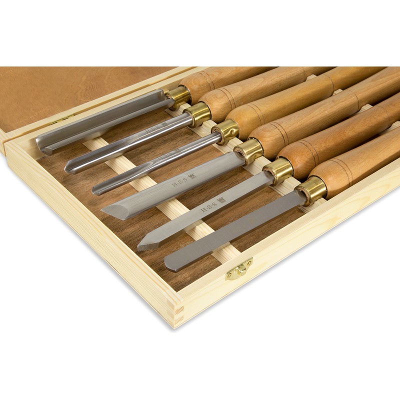 WEN CH11 6-Piece Artisan Chisel Set with 6-Inch High-Speed Steel
