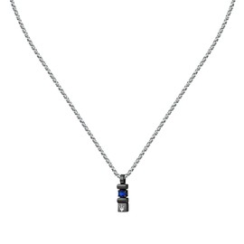 Men's Steel Necklace Sustainable Sapphire Sapphire Collection JM334AXO05, Alloy Steel