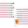 AIMALL 15PCS Nail Art Brushes and Dotting Pen Set for