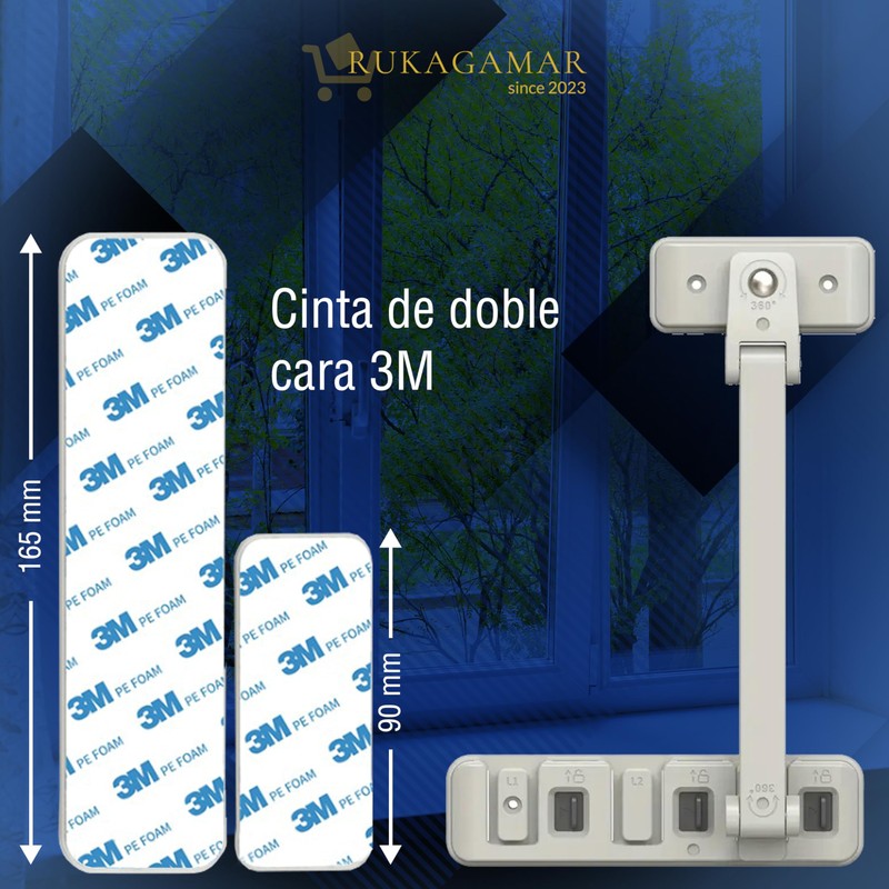 Pack of 2 Safety Locks for All Types of Windows