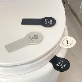 Bombinate Toilet Seat Lid Handle Toilet Set of 4 Sanitary Supplies No Fuss Handle