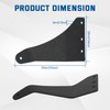 GLOBLED 50 Inch Upper Windshield Light Bar Brackets Curved Led