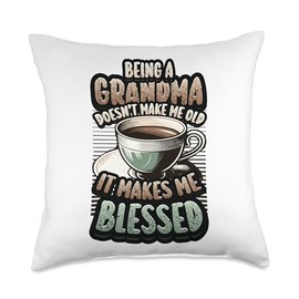 Pregnancy Announcement Grandma To Be Blessed To Be Grandma Throw Pillow
