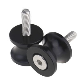 Black 6 mm M6 CNC Aluminium Motorcycle Bicycle Accessories Slider Paddle Stand Bobbin Adapter