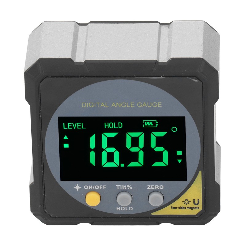 Black LCD Angle Finder Backlit IP54 Waterproof Digital LCD Screen