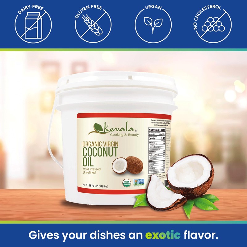 Kevala Organic Virgin Coconut Oil - Coconut Oil Extra Virgin