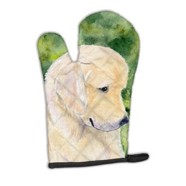 Caroline's Treasures SS8757OVMT Golden Retriever Oven Mitt Heat Resistant Thick Oven Mitt for Hot Pans and Oven, Kitchen Mitt Protect Hands, Cooking Baking Glove