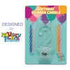 Novelty Place Birthday Number Candle Set, Flashing Multicolor Changing LED