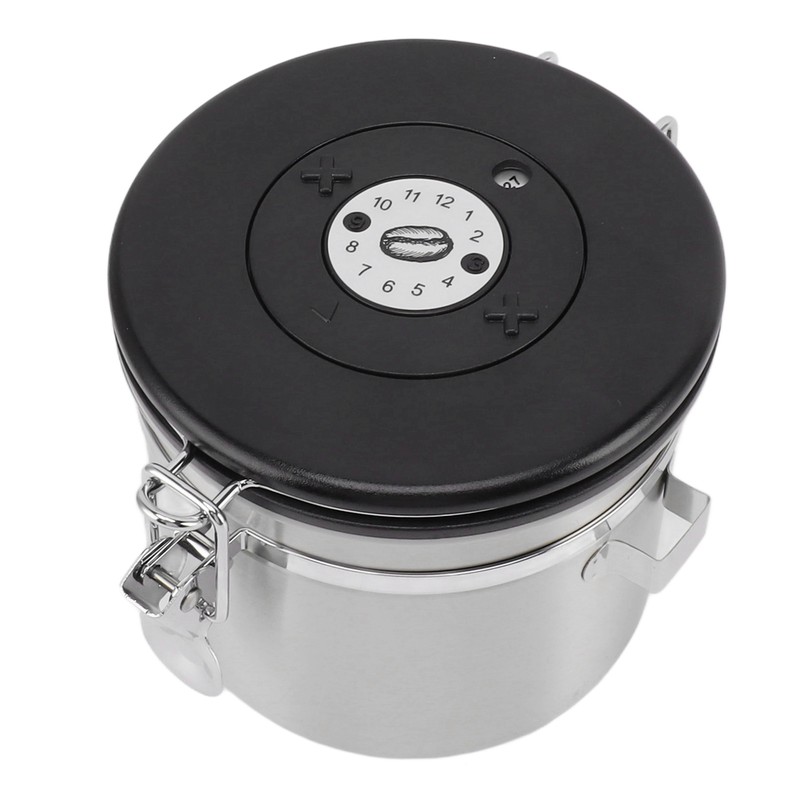Airtight Coffee Canister 1.2L 304 Stainless Steel Coffee Bean Storage