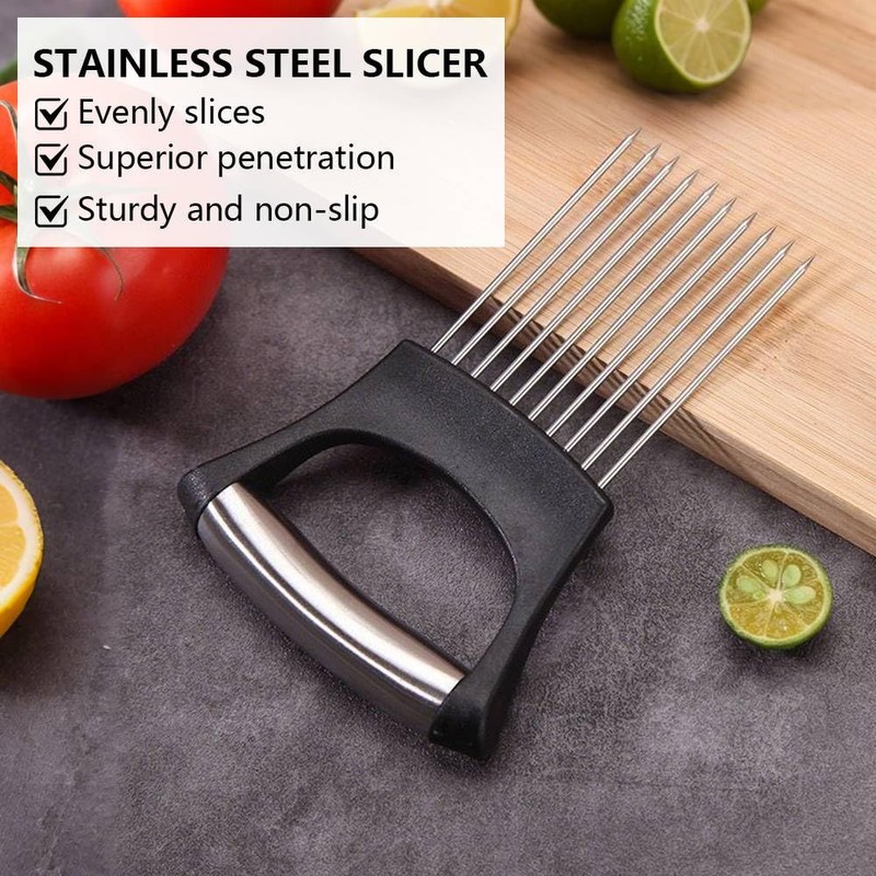Henyall Onion Holder for Slicing – Professional Stainless Steel Food
