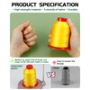 FIVEIZERO Extra Strong Upholstery Thread,Yellow 1000 Meters Bonded Nylon Thread