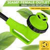 Leisure Cords 90 Degree Flat Cable 25FT Power Extension Cord