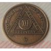 41 Year Alcoholics Anonymous AA Bronze Medallion Coin Sobriety Chip