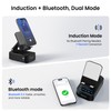 Cell Phone Stand with Instant Wireless Induction Bluetooth Speaker, No