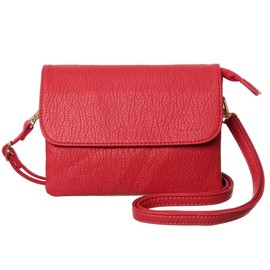 MINICAT INICAT Small Crossbody Purse Built in Wallet Crossbody Bags Pocketbooks for Women(Red,Small)