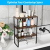 Golener Countertop Organizer Corner Shelf, 2 Tier Adjustable Stackable Corner
