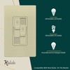 TOPGREENER Kalide Dual Load Dimmer Light Switch, Double LED Dimmer