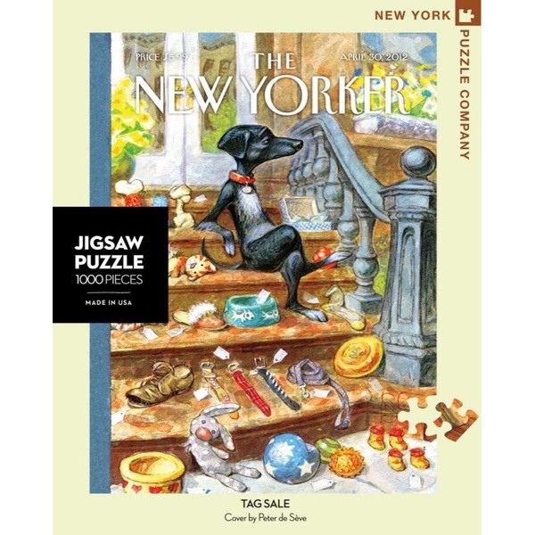 New York Puzzle Company - New Yorker Tag Sale - 1000 Piece Jigsaw Puzzle