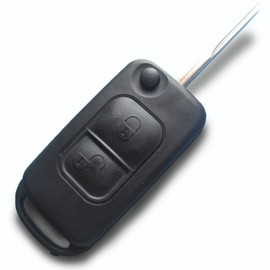 INION Replacement Key Shell with 2 Buttons Car Key Folding Key with Blank Type HU44 Remote Control