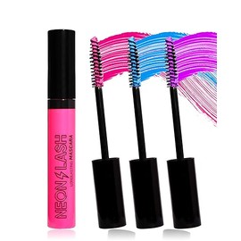 Máscara De Pestañas Con Brillo Uv(3 Unidades, Rosa, Azul Y Morado), Resistente Al Agua Y De Larga Duración, Ideal Para Rizar Y Dar Volumen A Las...   