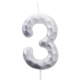 Golf-Geburtstagskerzen Zahlen, Sport-Geburtstagsdekoration Lustige Tortenaufsatzkerze für Golf-Partys Sportveranstaltungen Tortendekoration (Zahl 3)