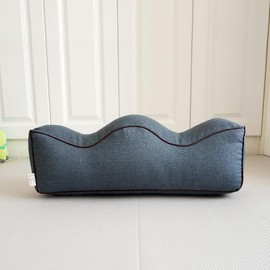 Ergonomic Leg Pillow with Wave Design – Adjustable Lumbar & Foot Support Cushion for Pregnancy, Back Pain Relief, and Sofa/Bed Use – Removable Cover, Breathable Bamboo Linen Fabric