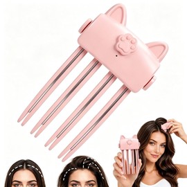 Heated Root Volumizer Hair Clip, Hair Crown Lifting Styler Booster, Temperature Control Hair Volume Tool for Fine & Thick Hair, Portable Type-C Rechargeable Styling Clip for Women