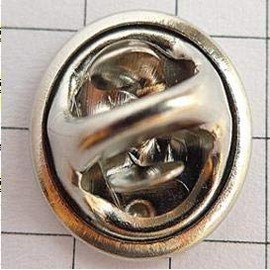 ピンバッジのキャッチ直径12ミリ留め具バタフライ型クラッチ銀色10個セット