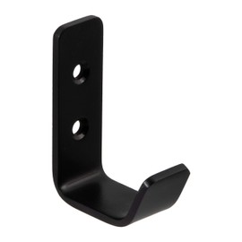 Gedotec Sandra Small Modern Coat Hook Stainless Steel Coat Hook Matt Black | Coat Hook for Wall Mounting | Hook 52 x 10 mm | 1 Piece - Design Wall Hook Hanger Including Mounting Material