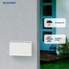 ELEGRP Horizontal Outdoor Cover for Decotative Receptacles, Weatherproof Wall Plate,