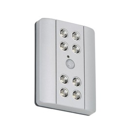 BRILONER – Nachtlicht mit Bewegungsmelder, Unterbauleuchte Küche LED, Schranklicht, Schrankbeleuchtung, Küchenlampe, Unterschrank Küche, Batteriebetrieben, Nachtlicht, Titanfarbig