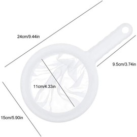 Kitchen Ultra-Fine Nylon Mesh Strainer I Plastic Sieve Fine Mesh Filter Spoon for Soy Milk Coffee Milk Yogurt Juice Kefir Honey Wine coladores de cocina (Kitchen Ultra-Fine Nylon Mesh Strainer)