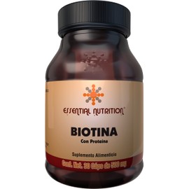 Essential Nutrition Biotina 30 Cápsulas de 500 mg                                                                                                     