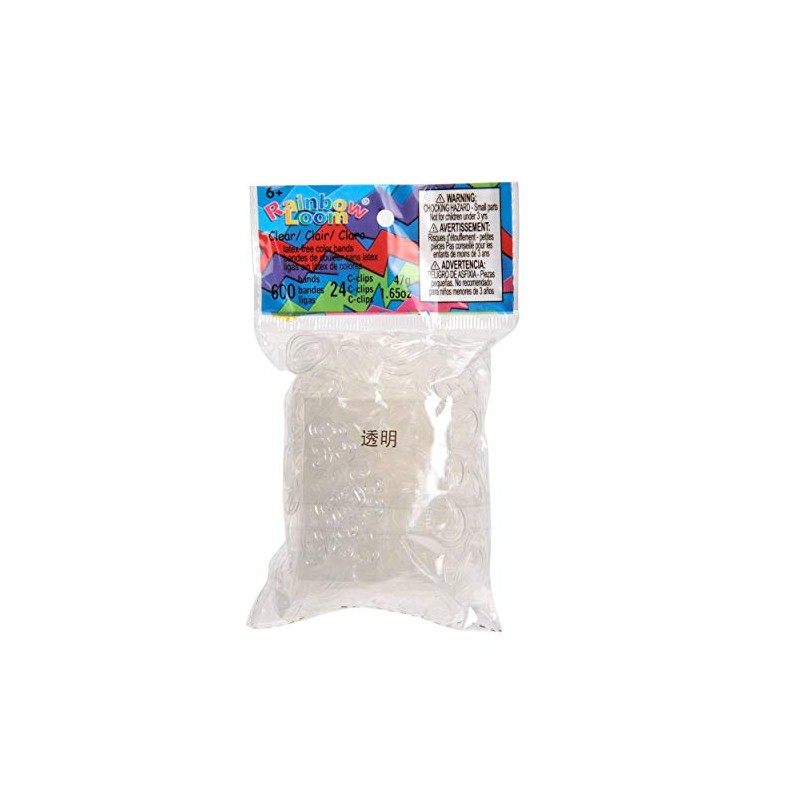 Choon's Design LLC Offical Rainbow Loom Clear Jelly 600 Latex