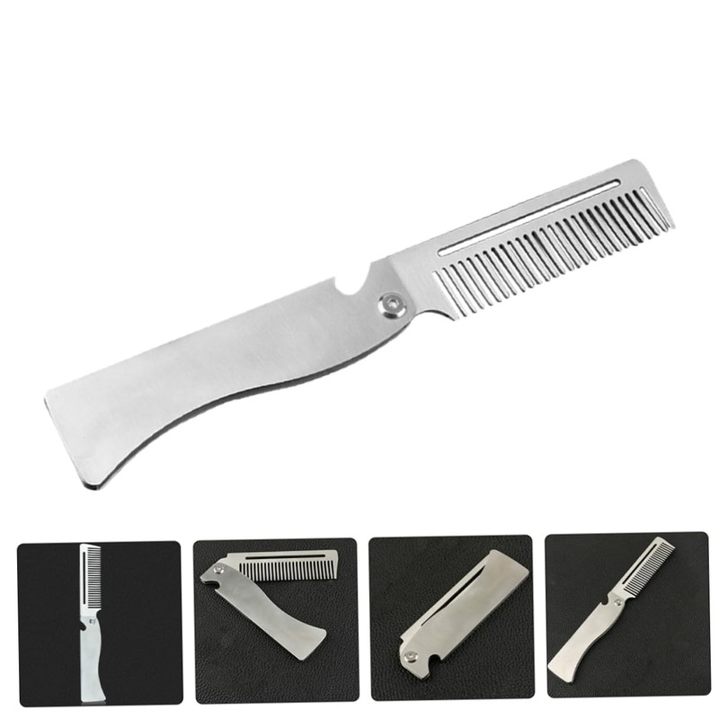 TOVINANNA Men's Hair Comb Portable Folding Pocket Comb for Styling