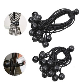 Ball Bungee Cords, Bungees Balls, Black Tarpaulin Bungee Balls for Banner, Tarp, Bungee Cord Ball, Expander Loops, Tents