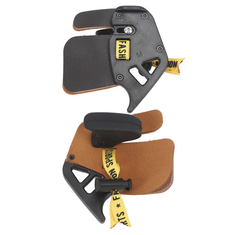 Double PU Leather Archery Finger Tab Archery Finger Guard Fingers