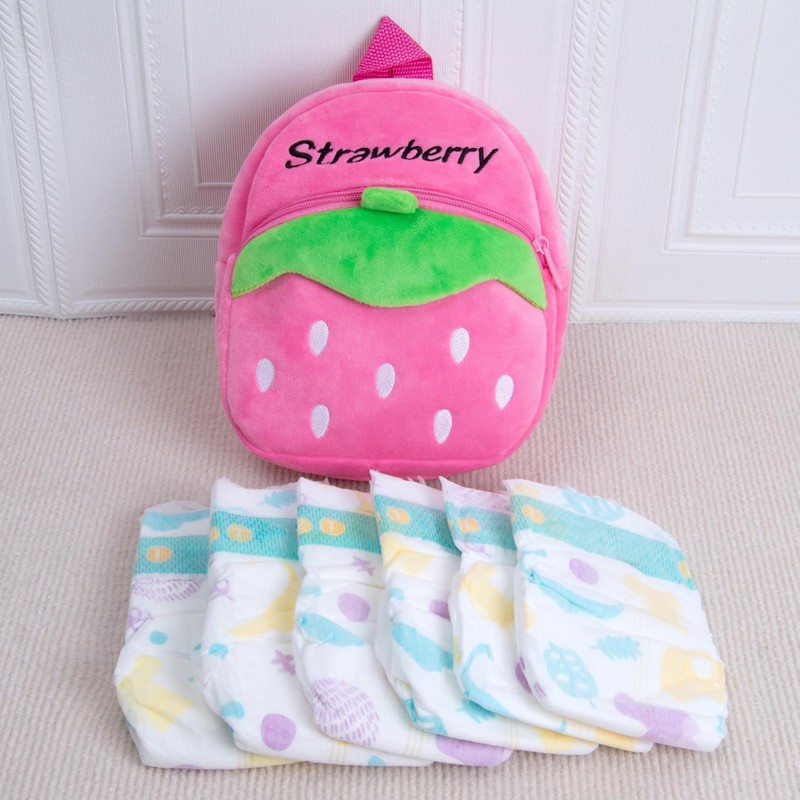 7Pcs Reborn Baby Doll Accessories Diaper Bag for 17-22 inch