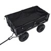 FAMIROSA Garden Cart Liner Black 33.9"x18.1"x8.7" Fabric e,Weight-1 lbs