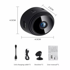 ikaufen 4xMini WiFi Cameras,Wireless Cam with Audio and Video HD 1080P Home Night Vision Smart Home Camera Small Nanny Cam House Office Cameras Mobile Phone APP Remote