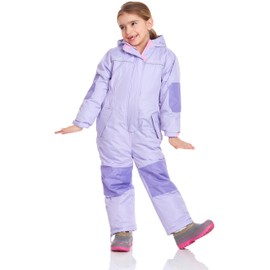 Wippette Toddler Girls Snowsuit - Fleece Lined Hooded One Piece Snow Coveralls for Toddler and Baby Girl (Sizes: 18M-6X), Size 18M, Lavender